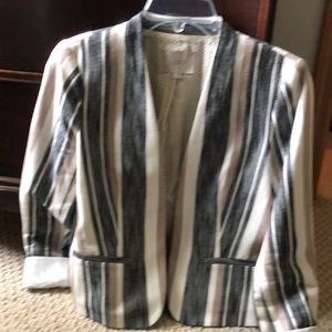 Black/off white/beige jacket. Gently worn.